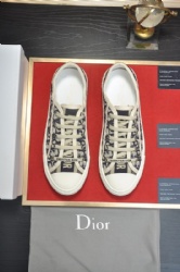 Dior Embroidered Cotton Crystal Casual Shoes for Couples
