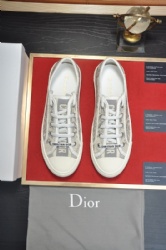 Dior Embroidered Cotton Crystal Casual Shoes for Couples